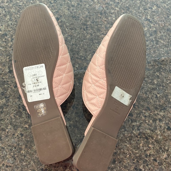SCHUTZ Afra Loafer Flat Mule in Rose Pink. Size 8.5 - Picture 8 of 9